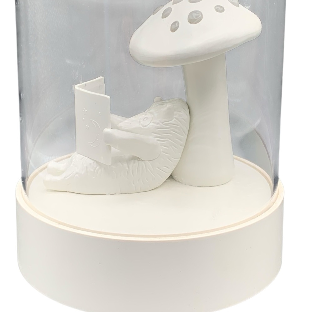 Lamp Night Light Rechargeable IKEA Hedgehog Reading Under Mushroom Kids Room